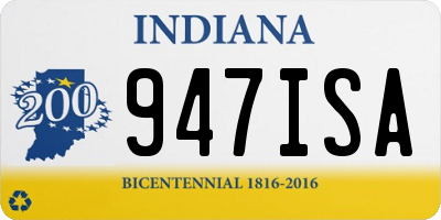 IN license plate 947ISA