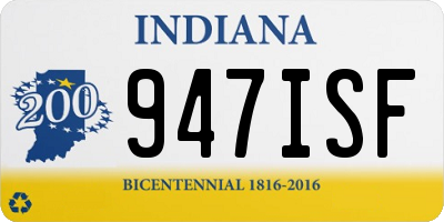 IN license plate 947ISF