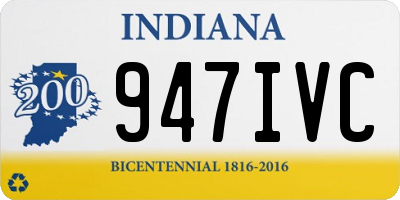 IN license plate 947IVC