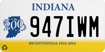 IN license plate 947IWM