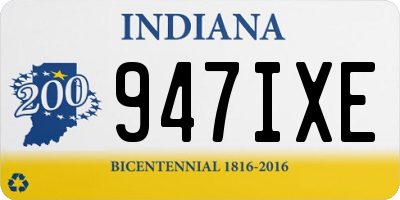 IN license plate 947IXE