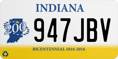 IN license plate 947JBV