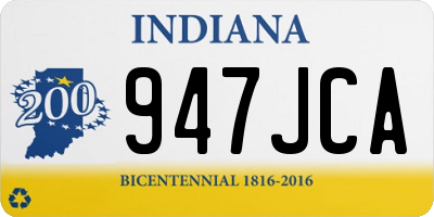 IN license plate 947JCA