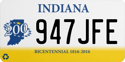 IN license plate 947JFE