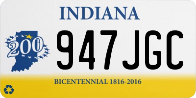 IN license plate 947JGC