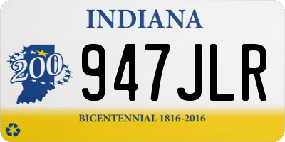 IN license plate 947JLR