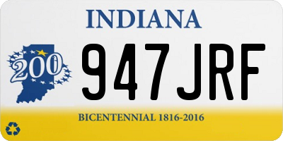 IN license plate 947JRF
