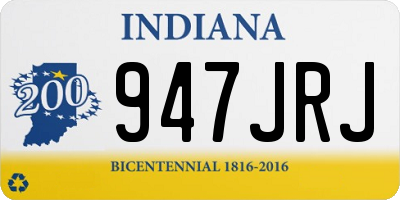 IN license plate 947JRJ