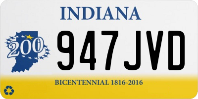 IN license plate 947JVD