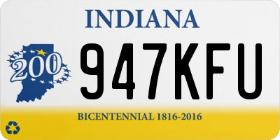 IN license plate 947KFU