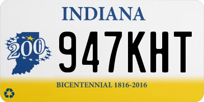 IN license plate 947KHT