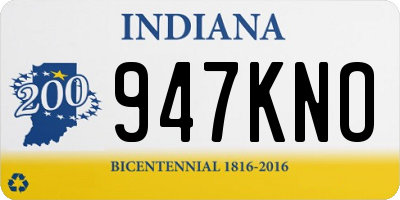IN license plate 947KNO