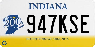 IN license plate 947KSE