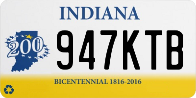 IN license plate 947KTB