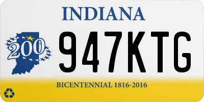 IN license plate 947KTG