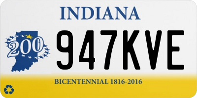 IN license plate 947KVE