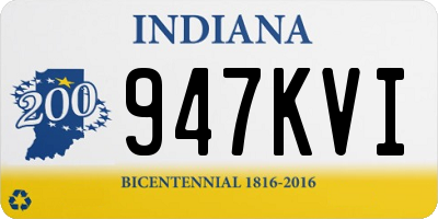IN license plate 947KVI