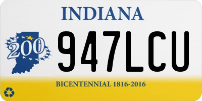 IN license plate 947LCU