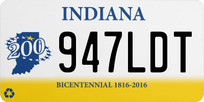 IN license plate 947LDT