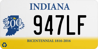 IN license plate 947LF