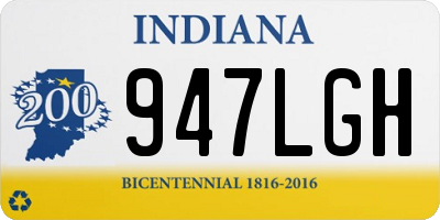 IN license plate 947LGH