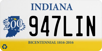 IN license plate 947LIN
