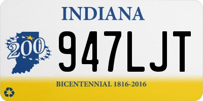 IN license plate 947LJT