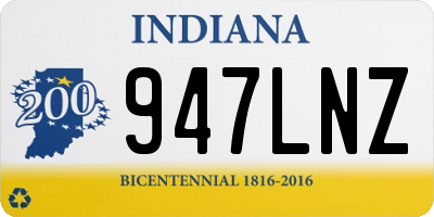 IN license plate 947LNZ
