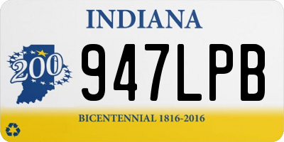 IN license plate 947LPB