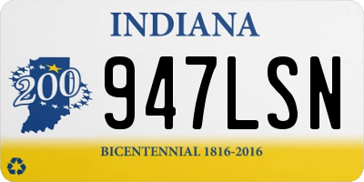 IN license plate 947LSN