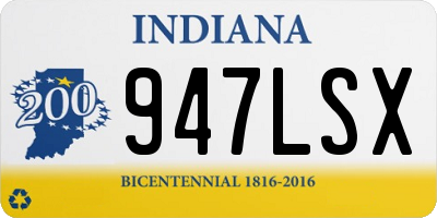 IN license plate 947LSX