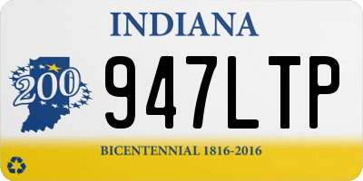 IN license plate 947LTP