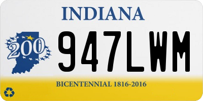 IN license plate 947LWM