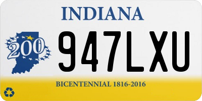 IN license plate 947LXU