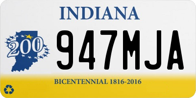 IN license plate 947MJA