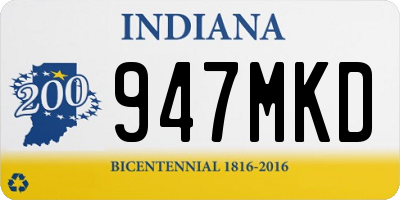 IN license plate 947MKD
