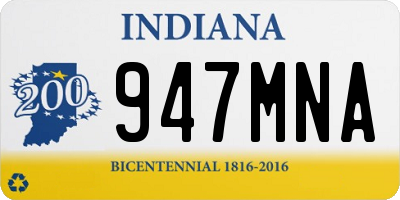 IN license plate 947MNA