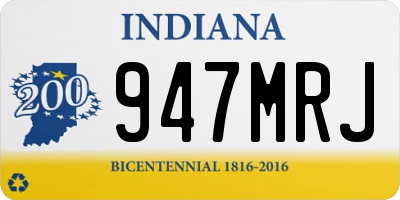 IN license plate 947MRJ