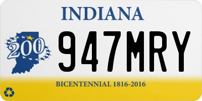 IN license plate 947MRY