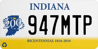 IN license plate 947MTP