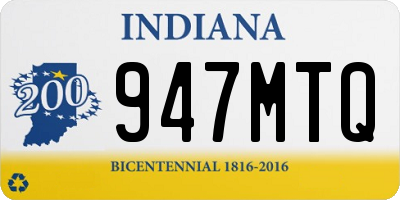 IN license plate 947MTQ