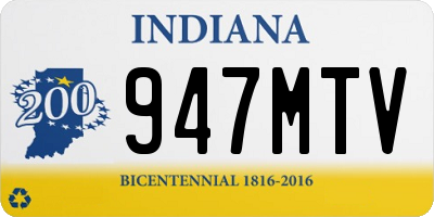 IN license plate 947MTV