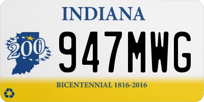 IN license plate 947MWG