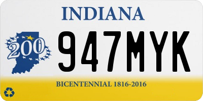 IN license plate 947MYK