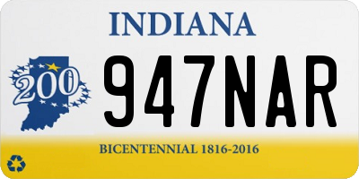 IN license plate 947NAR