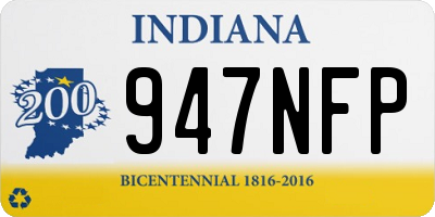 IN license plate 947NFP