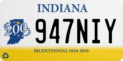 IN license plate 947NIY