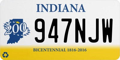 IN license plate 947NJW