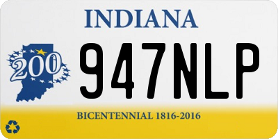 IN license plate 947NLP