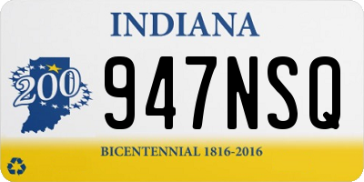 IN license plate 947NSQ